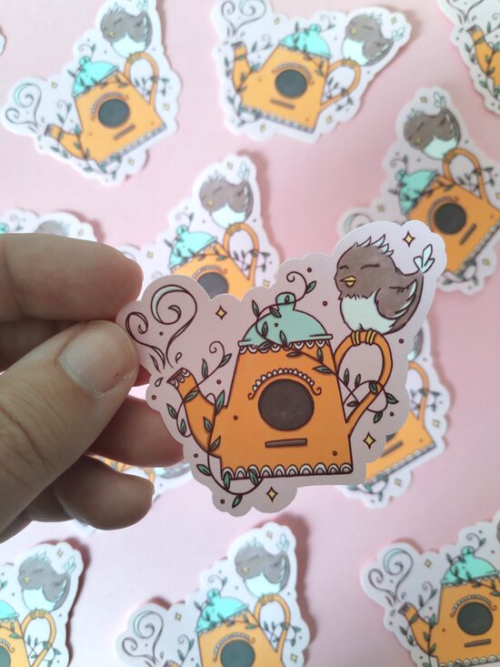 Chaumière à oiseaux - Sticker